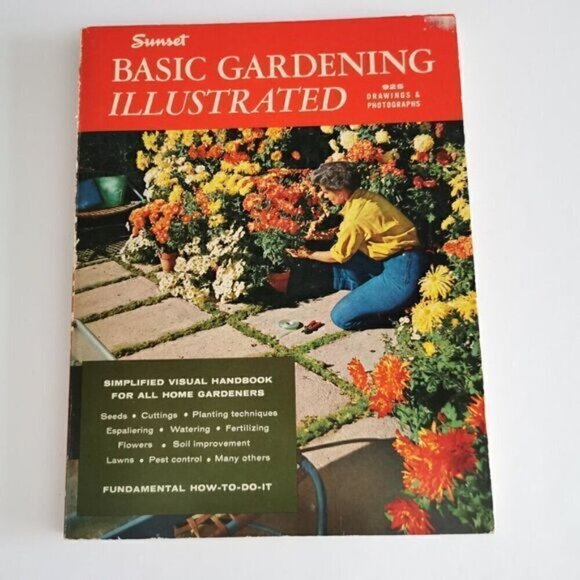 1973 Sunset Basic Gardening Illustrated, Vintage Plants Landscape Backyard Retro - Picture 3 of 9